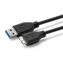 MicroConnect Καλώδιο USB to micro USB 0.5m Μαύρο