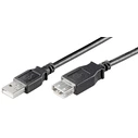 MicroConnect USB Cable USB A male USB A male Black 1.8m