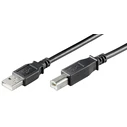 Microconnect USB 2.0 Cable USB-A male - USB-B male Black 1.8 m (USBAB2B)