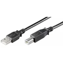 Microconnect USB 2.0 Cable USB-A male to USB-B male Black 3m (USBAB3B)