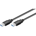 Microconnect USB-A male to USB-A male Cable 0.5 m Black (USB 3.2 Gen 1 / USB 3.0) - USB3.0AA05B