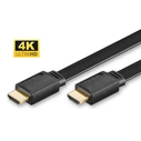 Microconnect HDMI 1.4 High Speed Flat Cable 5m HDMI male to HDMI male Black