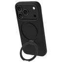 dbramante1928 Θήκη MagSafe Roskilde KickICON για iPhone 17 Pro Midnight - Μαύρη με Δαχτυλίδι/Βάση