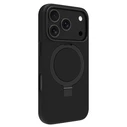 dbramante1928 Θήκη MagSafe Roskilde KickICON για iPhone 17 Pro Midnight - Μαύρη με Δαχτυλίδι/Βάση