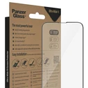 PanzerGlass Ultra-Wide Fit Antibacterial Full Face Tempered Glass Μαύρο (iPhone 17e / 16e / 14 / 13 / 13 Pro) 2783