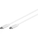 Microconnect USB-C to USB-C Cable 1m 100W PD USB 2.0 White (USB3.1CC1W)