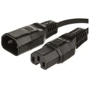 Microconnect Jumper Cable C14 - C15 1m Black