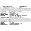 Vivolink VLEXTA170 AV Signal Transmission System  AV Extender Kit (Transmitter & Receiver), Black, 100m