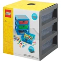 LEGO Πλαστικό Συρταράκι Γραφείου 3 Θέσεων Γκρι