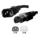 Καλώδιο τροφοδοσίας Microconnect C14 - C15 2m