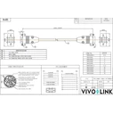 Vivolink Καλώδιο VGA αρσενικό - VGA αρσενικό Μαύρο 5m