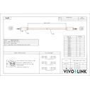 Vivolink 3.5mm Male-to-Male Audio Cable Black 0.5 m (PROMJ0.5)