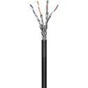 Microconnect S/FTP Cat.6 Καλώδιο Δικτύου Ethernet εξωτερικού χώρου χωρίς ακροδέκτες 100m Μαύρο 6τμχ KAB028-100