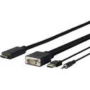 Vivolink Καλώδιο VGA + Audio + USB σε HDMI, 1 m