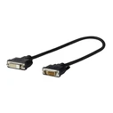 Vivolink Μετατροπέας Cable DVI-D male - DVI-D female 1m Μαύρο