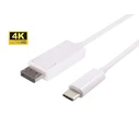 Καλώδιο USB-C σε DisplayPort 1μ - MicroConnect (Λευκό)