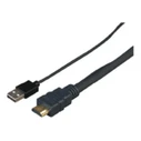 Vivolink Καλώδιο HDMI (αρσενικό) - USB-A (αρσενικό) 5m Μαύρο