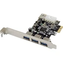 MicroConnect Κάρτα PCIe σε θύρες USB 3.0 - 2x USB 3.2 Gen 1, SATA τροφοδοσία (MC-USB3.0-F2B2-V2)