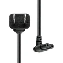 Power Cord US type A to angled IEC C7 2M Black