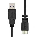 ProXtend Regular USB 2.0 σε micro USB καλώδιο, Μαύρο, 1 m