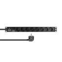 Lanview 19-inch Rack Mount Power Strip LVR-3MSCH-SPD-SCH8, 3m, 16A, 8x Schuko