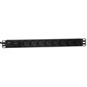 Lanview Rack Mount Power Strip LVR-2MDK-SPD-DK8, 19" 1U, 8 x Type K, 13A