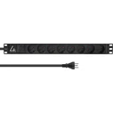 Lanview Rack Mount Power Strip LVR-2MDK-SPD-DK8, 19" 1U, 8 x Type K, 13A