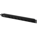Lanview Rack Mount Power Strip LVR-2MDK-SPD-DK8, 19" 1U, 8 x Type K, 13A