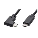Microconnect Angle (90°) USB-C to USB-C Cable 1m, 60W, USB 2.0, Black