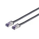 Lanview S/FTP Cat6a High-Flex Shielded Ethernet Cable 1m Black (LVN-CAT6A-FLEX-1)