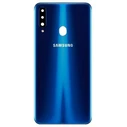 Samsung Καπάκι Μπαταρίας Galaxy A20s (A207F) Μπλε με Τζαμάκι Κάμερας