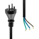 Microconnect Type K Open End Power Cord Extension 10 m, Black