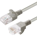 U/UTP CAT6a Slim 0.15M Grey - Ethernet Cable (V-UTP6A0015-SLIM)