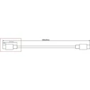 MicroConnect USB-C 3.2 Gen 2 Cable 1m 100W PD Black (DOCKUSB3.2CC1)