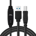 MicroConnect Active USB 3.2 Gen 1 A-B Cable 7 m - USB-A male to USB-B male (USB3.0AB7B)