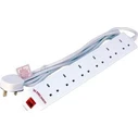 Microconnect Πολύπριζο 6 Θέσεων με Καλώδιο 2m (Type G)