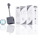 Microconnect PowerCube 3 θέσεων με 1x USB-A, 2x USB-C και καλώδιο 1.5m – Γκρι