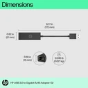 HP 4Z7Z7AA USB Αντάπτορας Δικτύου για Gigabit Ethernet (USB 3.0 σε RJ45)