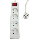 Microconnect 4-Outlet Power Strip with Switch