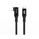 MicroConnect USB-C to USB-C Premium Cable 0.5 m, 100 W, USB 3.2 Gen 2x2 (20 Gbps), 90° angled