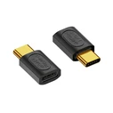 USB4 USB-C Female to Female Adapter, 40 Gbps, 240W, Straight (Black)