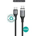eSTUFF INFINITE Magnetic USB-C Cable 100W - 2 m - Black