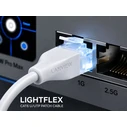 Lanview LightFlex CAT6 U/UTP Ethernet Cable 10m White (TPE, Halogen-free, Flat)