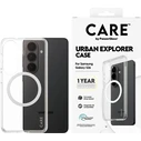 PanzerGlass CARE Urban Explorer Case — Clear with White Qi for Galaxy S26