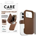 CARE by PanzerGlass Tango 2-in-1 Wallet Case Brown with MagSafe for iPhone 18 Pro / 17 Pro