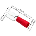 Default DM-43-031 Insulated Male Terminals 4.8mm 100 pcs