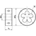 Fanar Die M16 N2-188001-0160 (Φιλιέρα M16, Inox)