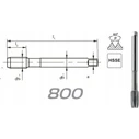 Fanar Thread Tap M18x1 DIN 374B 6h HSSE 800