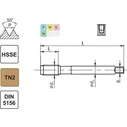 Fanar Κόπτης σπειρώματος G 1/2" DIN-5156C R40 HSS-E TiN