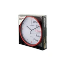 Esperanza Prague Αθόρυβο Ρολόι Τοίχου Πλαστικό Μαύρο Ø20cm EHC014K